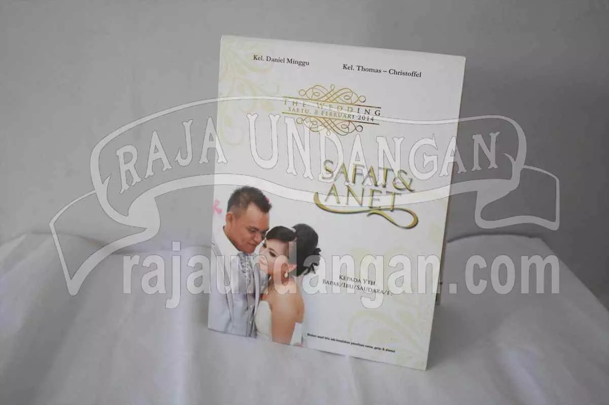 Hardcover Pop Up Safat Anet 1 - Pemesanan Undangan Perkawinan Simple Siap Kirim ke Seluruh Wilayah di Lembata